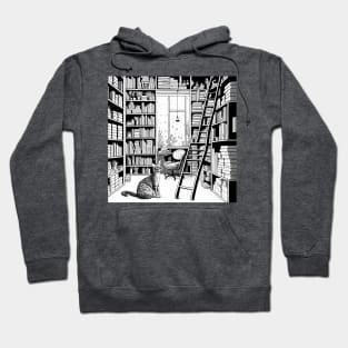 Cat in the Library Hoodie